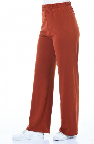 Pantalon Couleur brique 1042-02