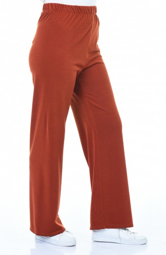 Pantalon Couleur brique 1042-02