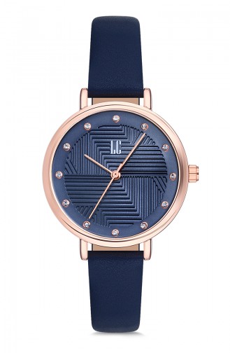 Navy Blue Horloge 10035D