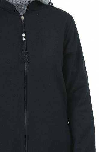 Zippered Coat 1035-01 Black 1035-01