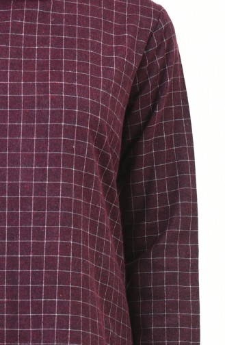 Plaid Tunic Trousers Double Suit 3155-05 Claret Red 3155-05