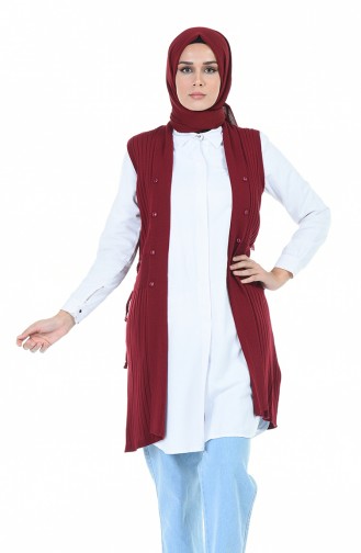 Gilet Sans Manches Bordeaux 1364-07