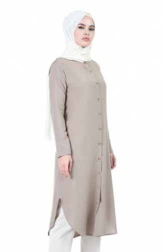 Tunika mit Knöpfen 2034-04 Beige 2034-04