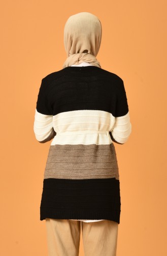 Schwarz Strickjacke 1372-06