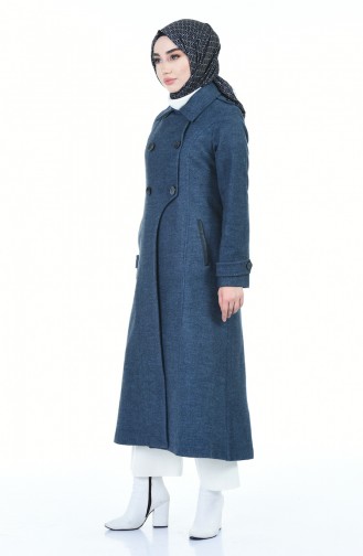 Buttoned Coat Indigo 35856-05