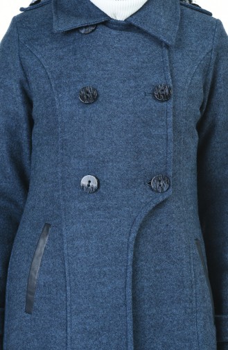 Buttoned Coat Indigo 35856-05
