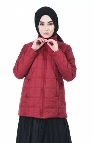 Claret Red Winter Coat 0109-02