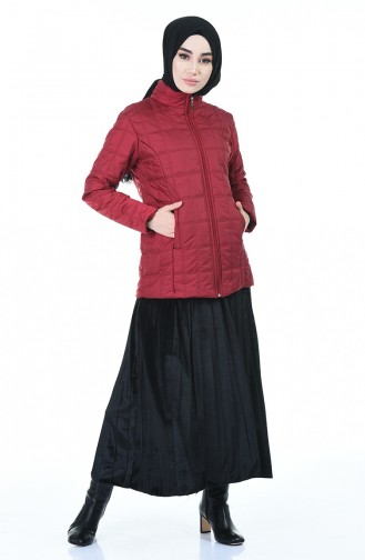 Claret Red Winter Coat 0109-02