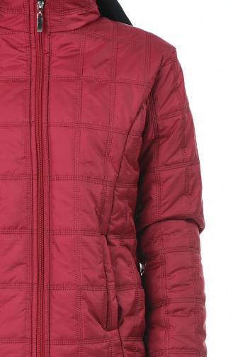 Claret Red Winter Coat 0109-02