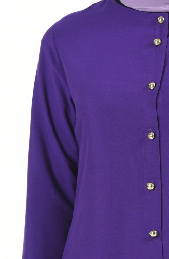 Buttoned Tunic 2034-10 Purple 2034-10