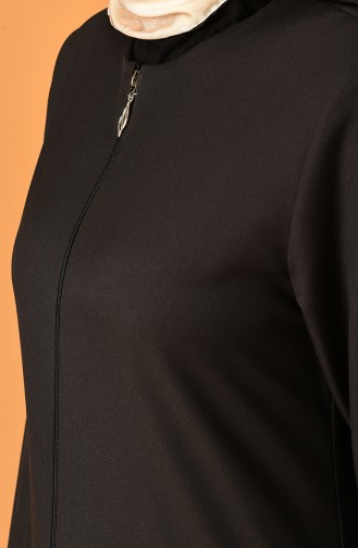 Abaya mit Reissverschluss 2129-06 Schwarz 2129-06