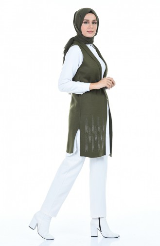 Khaki Waistcoats 1371-02