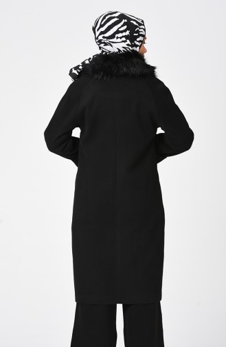 معطف طويل أسود 5011-01