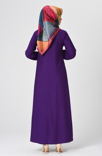 Lila Hijab Kleider 1207-02