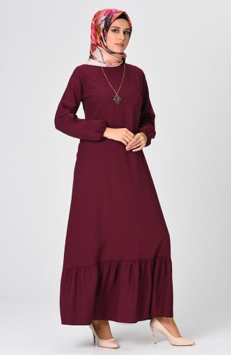 Robe Froncée 1207-04 Cerise 1207-04