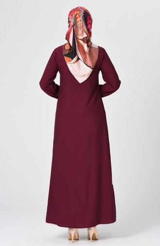 Robe Froncée 1207-04 Cerise 1207-04