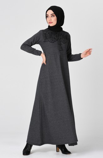 Smoke-Colored Hijab Dress 0335-04