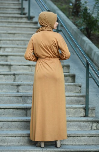 Robe Hijab Moutarde 8055-03