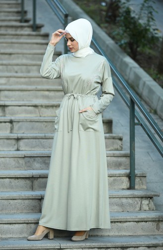 Gems Hijab Dress 8055-05