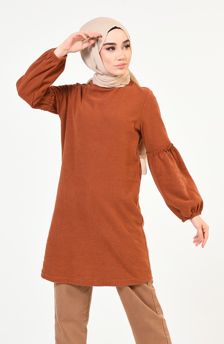 Balon Kol Tunik 1363 03 Kiremit Sefamerve