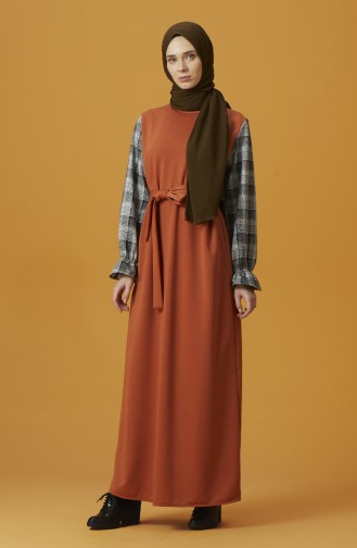 Robe Hijab Couleur brique 1967-03