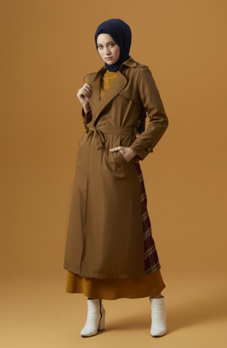 Trenchcoat mit Gürtel 5953-03 Braun 5953-03