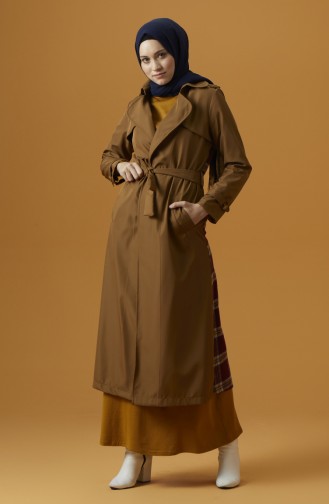 Trenchcoat mit Gürtel 5953-03 Braun 5953-03