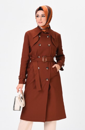 Trench Coat Couleur brique 90006-02