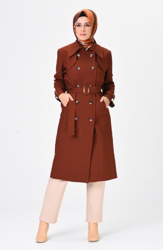 Trench Coat Couleur brique 90006-02