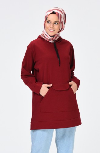 Weinrot Pulli 2218-06