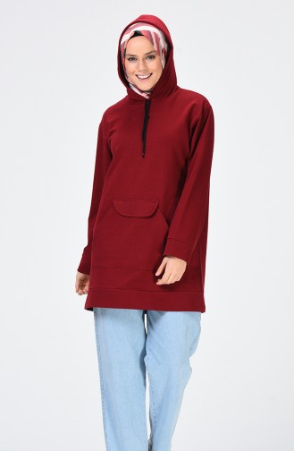 Weinrot Pulli 2218-06