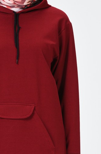 Weinrot Pulli 2218-06