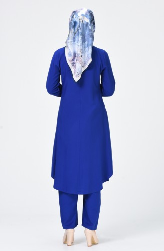 Tunic Trousers Double Set Blue 1208-03