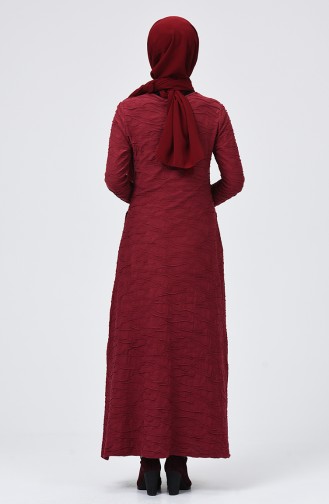 فستان أحمر كلاريت 0122-01