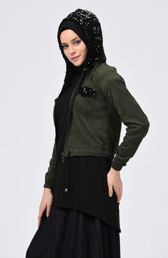 Dunkelgrün Jacke 6065-05