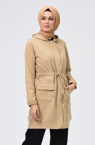 Beige Strickjacke 0750-01