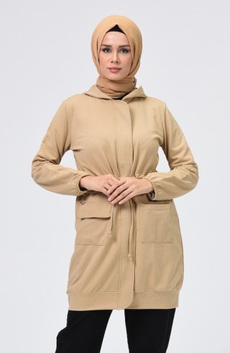 Beige Strickjacke 0750-01