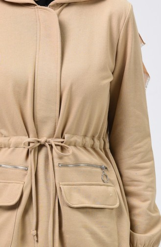 Beige Strickjacke 0750-01