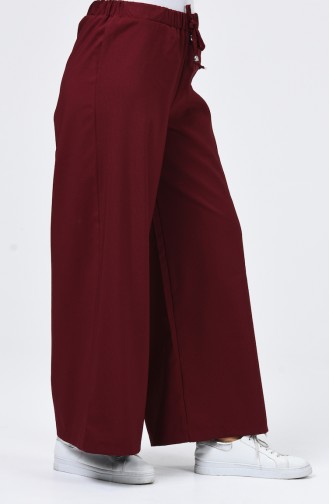 Pantalon Large Taille élastique 80216-02 Bordeaux 80216-02