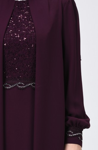 Zwetschge Hijab-Abendkleider 52765-03