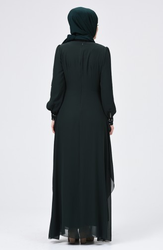 Habillé Hijab Vert emeraude 52765-04