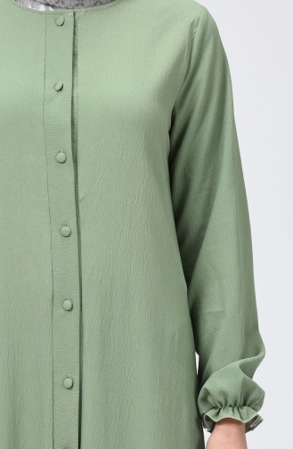 Green Almond Hijab Dress 4503-07