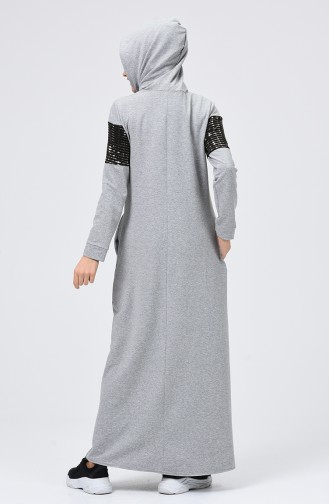 Gray İslamitische Jurk 5957-06