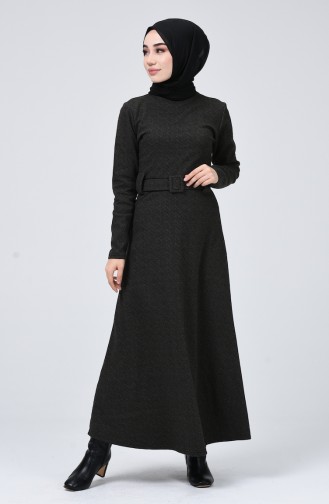 Dark Mink Hijab Dress 0015B-01