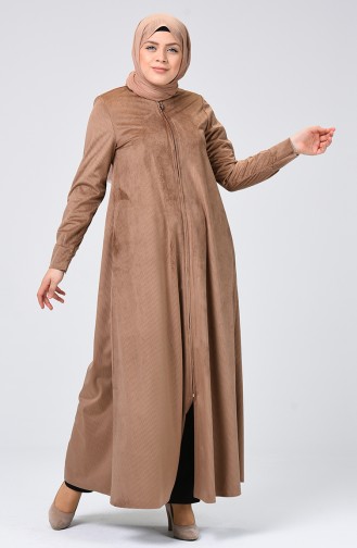 Milk Coffee Abaya 8381-05