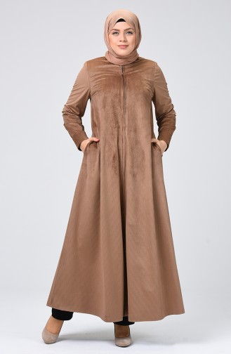 Milk Coffee Abaya 8381-05