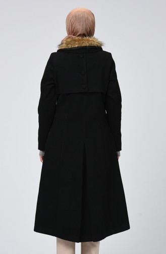 معطف طويل أسود 1624-01