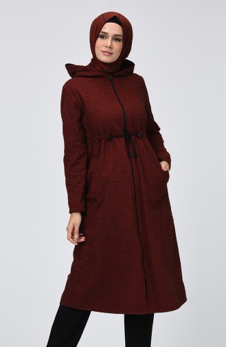Hooded Winter Cape Bordeaux 5006-01