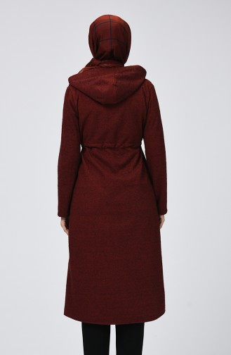 Hooded Winter Cape Bordeaux 5006-01