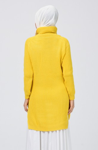 Turtleneck Tricot Sweater Yellow 2220-08